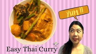 How to make Easy Thai Masaman Curry  Veg amp Vegan version I [upl. by Guenzi]