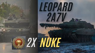 STOCK GRIND LEOPARD 2A7V  2 NUKES BEST TANK [upl. by Yknip]