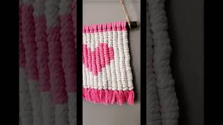 Pixel Macrame Heart Wall Hanging [upl. by Azzil858]