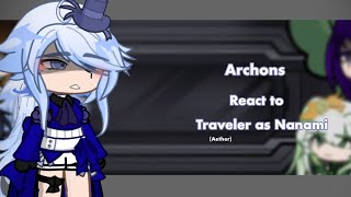 Archons react to Traveler Aether as Nanami  Genshin x JJK  WIP [upl. by Caldeira352]