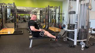 How to do a Seated Row Underhand with Ez Bar [upl. by Kravits]