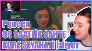 Pqueen  Meryem Can quot96 SAATLİK SAHTE KORE SEYAHATİquot İzliyor [upl. by Laks446]