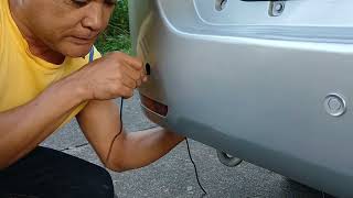 DIYHow to INSTALLING BACK SENSOR TOYOTA INNOVA EPART 1 [upl. by Adnahsal]