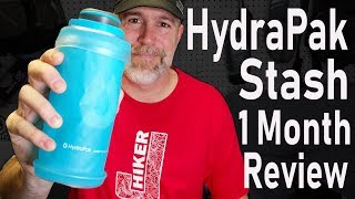 HydraPak Stash Collapsible Water Bottle 1 MONTH REVIEW [upl. by Prudi]