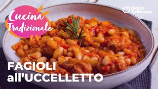 FAGIOLI allUCCELLETTO  RICETTA TOSCANA della TRADIZIONE CONTADINA😋 [upl. by Yluj]