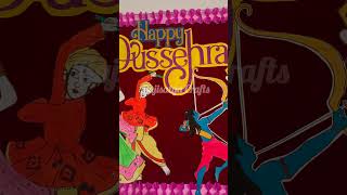 Dussehra Pinboard decor crafts diy pinboard drawing handmade dussehra school artandcraft [upl. by Litnahs]