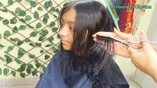 Girls Bob Haircut  Bob cut Tutorial In Marathi  Pari Beautyparlour [upl. by Kawai473]