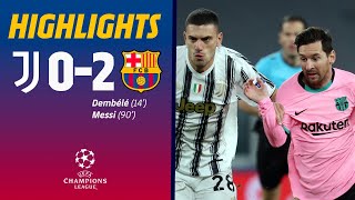 JUVENTUS 02 BARÇA HIGHLIGHTS amp REACTIONS [upl. by Pell733]