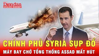 Máy bay chở Tổng thống Assad mất khỏi radar chính phủ Syria sụp đổ dưới tay phiến quân [upl. by Garcon638]