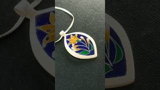 How to Make Champleve Cloisonne enamel enamel art howto silver diy handmade finejewelry [upl. by Griff]