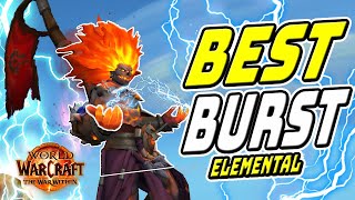 BIG BURST Elemental Shaman The War Within 1105  World of Warcraft Wow PvP Battlegrounds Gameplay [upl. by Nwahc332]