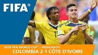 Colombia v Côte dIvoire  2014 FIFA World Cup  Match Highlights [upl. by Tybie359]