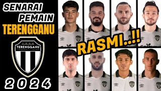 SENARAI PEMAIN TERENGGANU FC MUSIM 2024  PEMAIN BAHARU TERENGGANU FC 2024  SKUAD TERENGGANU 2024 [upl. by Cud]