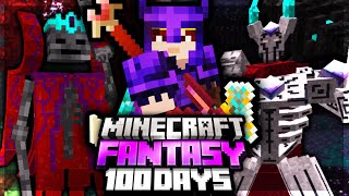 I Survived 100 Days in MODDED FANTASY MINECRAFT [upl. by Corvin761]