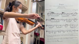 Chloe LI plays Elegie by Igor STRAVINSKY  LTCL Violin Solo Violin Leung Sir [upl. by Shandra679]