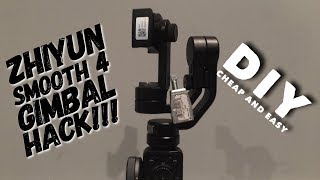 Zhiyun Smooth 4 Gimbal Counter DIY Weight Hack Very Easy and Cheap [upl. by Nihs]