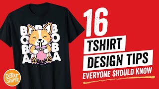 16 EASY TShirt Design Tips to Create Shirts That Sell 💸 Go from Beginner to Pro with Examples [upl. by Einrae]