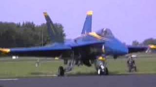 Blue Angels 2006 Part1in Europe Leeuwarden Netherlands F18 [upl. by Zobkiw]