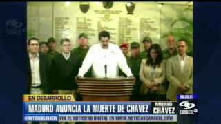 Así se anunció la muerte de Hugo Chávez  5 de marzo de 2013 [upl. by Myron698]