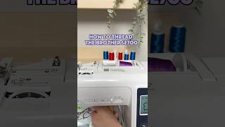 How to thread the Brother SE700 with the automatic threader 🪡 embroidery brothermachine asmr [upl. by Amil]