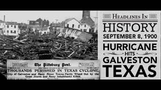 The Great Galveston Hurricane September 8 1900Please like and suscribe [upl. by Aloibaf]