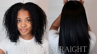 HOW TO SILK PRESSSTRAIGHTEN YOUR NATURAL HAIR AT HOME  PRODUCTSTOOLS BEGINNER FRIENDLY [upl. by Attennod]