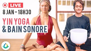 Yin Yoga en Français amp Bain Sonore Vibratoire  Move amp Sound [upl. by Eastlake]