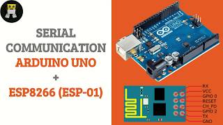 Serial Communication  Arduino UNO and ESP8266 ESP01 [upl. by Gudrin]