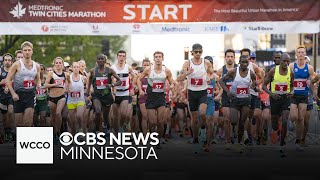 Runners get set for Twin Cities Marathon [upl. by Martynne]