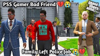 GTA5 Franklin Left Police Job By Disappointed By PSS Gamer💔😭Franklin Break Friendship💔Ps Gamester [upl. by Enicnarf887]