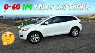 THE TEST Mazda CX 7 23 Turbo 060 14 MILE 0100kmh [upl. by Clava]