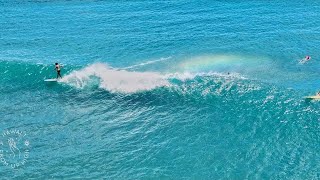 Afternoon Surfing 🌈 Summer Swell 6 South Shore Hawaii [upl. by Aeki354]