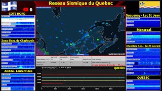 Reseau Sismique QUEBEC [upl. by Dacy]