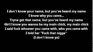 Kid Ink feat Chris Brown amp Tyga  Main Chick LYRICS [upl. by Eynahpets]