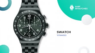 Swatch YVM402G Men Watches Features in 360 Full Specs [upl. by Sokin721]