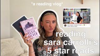 reading sara carrolli’s 5 star reads spoiler free reading vlog [upl. by Kalman]