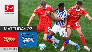 Union Berlin  Hertha Berlin  11  Highlights  Matchday 27 – Bundesliga 202021 [upl. by Sirc]