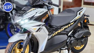 New Yamaha Aerox 155 Silver Colour E20  On Road Price Mileage Features [upl. by Ocsinarf4]