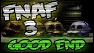 FNAF 3  Final bueno y malo  Analisis y opinión [upl. by Terrena]