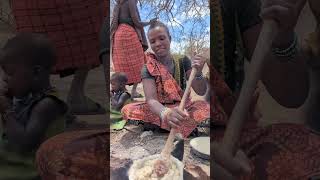 Cooking in bush kitchen hadzabetribe food africa [upl. by Fernandez]