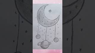 I Drew The Entire Solar System With Pencil shorts drawing [upl. by Fleeman]