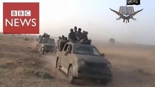 Rare video shows Boko Haram attack  BBC News [upl. by Gmur]