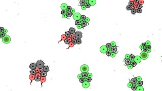 Cell Lab  Team predator vs Speedboost avoider antiflock behaviour [upl. by Nadnarb]