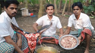 mutton head curry  goat head recipe  খাসির মাথার রেসিপি  ঝাল ঝাল খাসির মাথা কষা। 🤤🤤 [upl. by Azaleah]