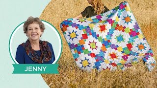 Make the quotBrightlyquot Quilt with Jenny Doan of Missouri Star Video Tutorial [upl. by Slorac]