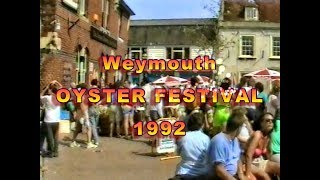 Crowds pack Brewers Quay Hope Square Weymouths 1992 Oyster Festival [upl. by Utley]