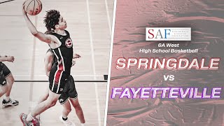 2023 Springdale High School Basketball  Springdale vs Fayetteville [upl. by Notrub]