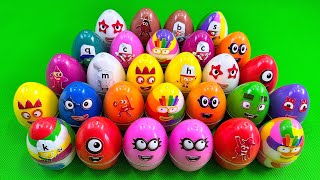 Rainbows Eggs 🌈 Cleaning Numberblocks Dinosaur Eggs with Rainbow SLIME Colorful Satisfying ASMR [upl. by Denman]