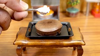 Miniature Chocolate Gateau I Mini real cooking cake [upl. by Ennayoj342]