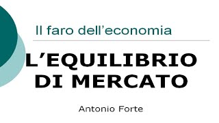 Lezione Le basi delleconomia lequilibrio di mercato [upl. by Irik]